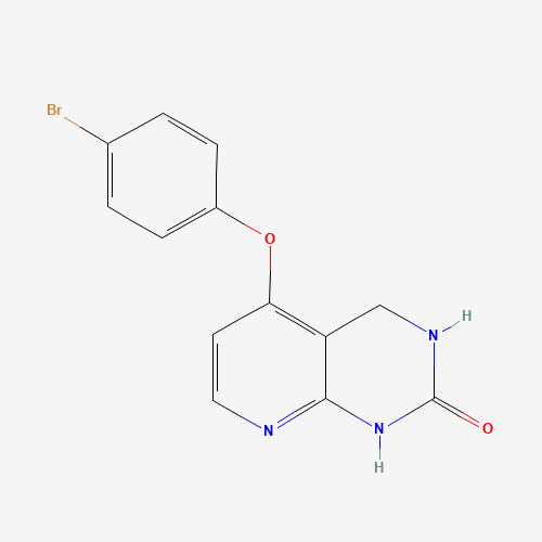 5-(4-bromophenoxy)-3,4-dihydro-1H-pyrido[2,3-d]pyrimidin-2-one (CAS: 1265636-24-5) - Chemical Structure and Molecular Formula 