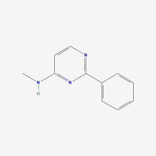 N-methyl-2-phenylpyrimidin-4-amine (CAS: 33630-26-1) - Chemical Structure and Molecular Formula 