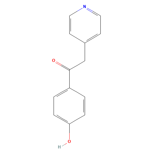 1-(4-hydroxyphenyl)-2-pyridin-4-ylethanone (CAS: 412051-26-4) - Chemical Structure and Molecular Formula 