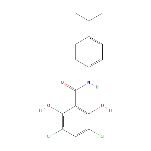 3,5-dichloro-2,6-dihydroxy-N-(4-propan-2-ylphenyl)benzamide (CAS: 51798-13-1) - Related Chemical Product