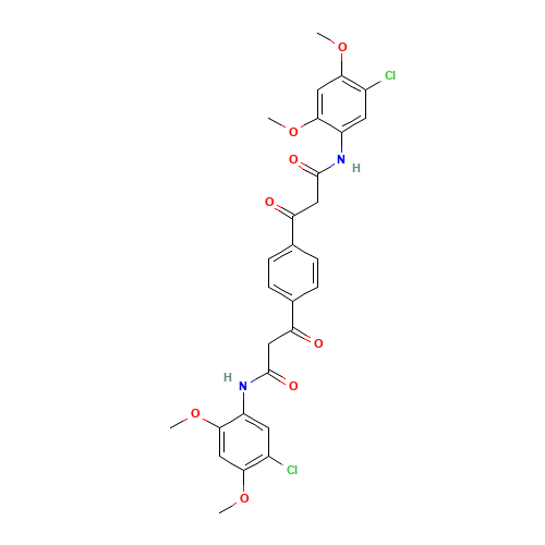 3-[4-[3-(5-chloro-2,4-dimethoxyanilino)-3-oxopropanoyl]phenyl]-N-(5-chloro-2,4-dimethoxyphenyl)-3-oxopropanamide (CAS: 92-21-7) - Related Chemical Product
