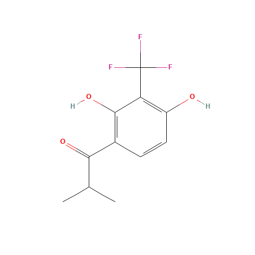 1-[2,4-dihydroxy-3-(trifluoromethyl)phenyl]-2-methylpropan-1-one (CAS: 1204737-93-8) - Related Chemical Product