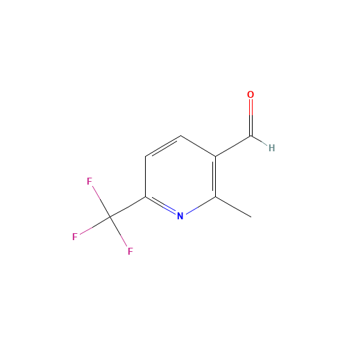 2-methyl-6-(trifluoromethyl)pyridine-3-carbaldehyde (CAS: 545394-83-0) - Chemical Structure and Molecular Formula 