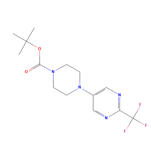 tert-butyl 4-[2-(trifluoromethyl)pyrimidin-5-yl]piperazine-1-carboxylate (CAS: 845618-09-9) - Related Chemical Product