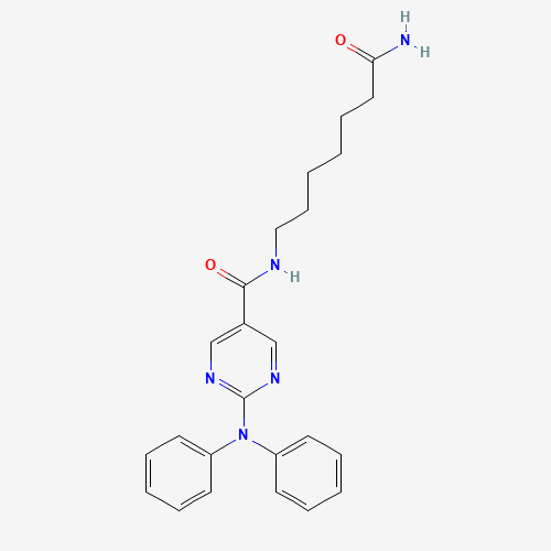 N-(7-amino-7-oxoheptyl)-2-(N-phenylanilino)pyrimidine-5-carboxamide (CAS: 1316217-05-6) - Related Chemical Product
