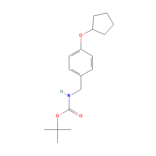 tert-butyl N-[(4-cyclopentyloxyphenyl)methyl]carbamate (CAS: 1241911-15-8) - Related Chemical Product