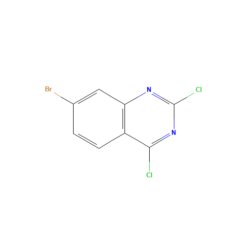 7-bromo-2,4-dichloroquinazoline (CAS: 959237-68-4) - Chemical Structure and Molecular Formula 