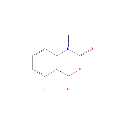 5-iodo-1-methyl-3,1-benzoxazine-2,4-dione (CAS: 1480188-22-4) - Chemical Structure and Molecular Formula 