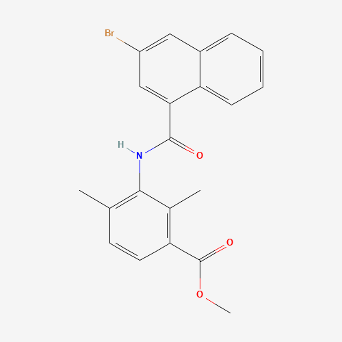 methyl 3-[(3-bromonaphthalene-1-carbonyl)amino]-2,4-dimethylbenzoate (CAS: 1529761-41-8) - Related Chemical Product