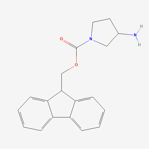 9H-fluoren-9-ylmethyl 3-aminopyrrolidine-1-carboxylate (CAS: 813412-37-2) - Related Chemical Product