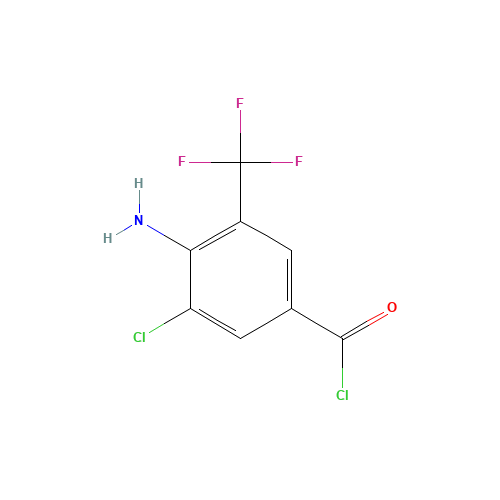 4-amino-3-chloro-5-(trifluoromethyl)benzoyl chloride (CAS: 63498-15-7) - Related Chemical Product