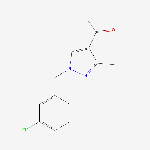 1-[1-[(3-chlorophenyl)methyl]-3-methylpyrazol-4-yl]ethanone (CAS: 251925-21-0) - Related Chemical Product