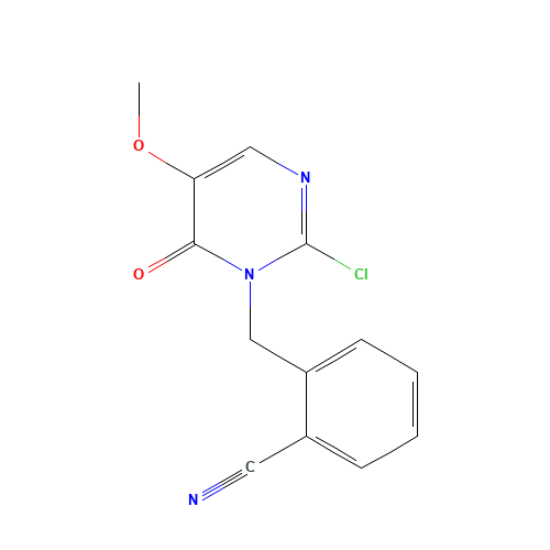 2-[(2-chloro-5-methoxy-6-oxopyrimidin-1-yl)methyl]benzonitrile (CAS: 844843-64-7) - Related Chemical Product