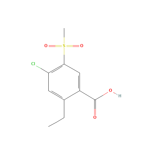 4-chloro-2-ethyl-5-methylsulfonylbenzoic acid (CAS: 175154-60-6) - Related Chemical Product