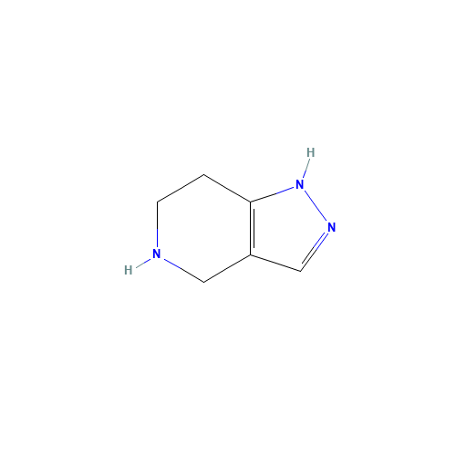 4,5,6,7-tetrahydro-1H-pyrazolo[4,3-c]pyridine (CAS: 933742-87-1) - Chemical Structure and Molecular Formula 