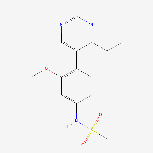 N-[4-(4-ethylpyrimidin-5-yl)-3-methoxyphenyl]methanesulfonamide (CAS: 1357094-10-0) - Related Chemical Product