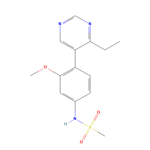 N-[4-(4-ethylpyrimidin-5-yl)-3-methoxyphenyl]methanesulfonamide (CAS: 1357094-10-0) - Related Chemical Product