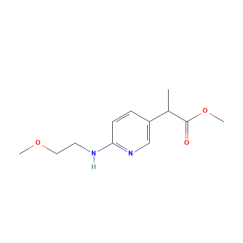 methyl 2-[6-(2-methoxyethylamino)pyridin-3-yl]propanoate (CAS: 1419604-81-1) - Related Chemical Product