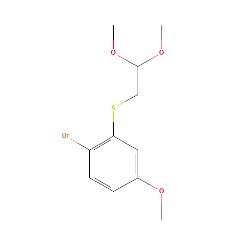 1-bromo-2-(2,2-dimethoxyethylsulfanyl)-4-methoxybenzene (CAS: 664364-67-4) - Related Chemical Product