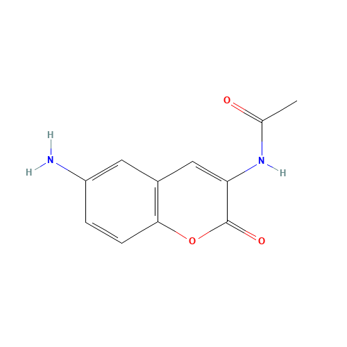 N-(6-amino-2-oxochromen-3-yl)acetamide (CAS: 97126-20-0) - Chemical Structure and Molecular Formula 