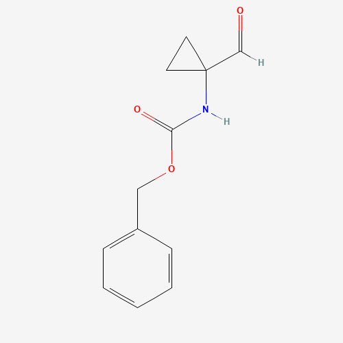 benzyl N-(1-formylcyclopropyl)carbamate (CAS: 103500-23-8) - Chemical Structure and Molecular Formula 