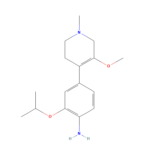 4-(5-methoxy-1-methyl-3,6-dihydro-2H-pyridin-4-yl)-2-propan-2-yloxyaniline (CAS: 1462950-53-3) - Related Chemical Product