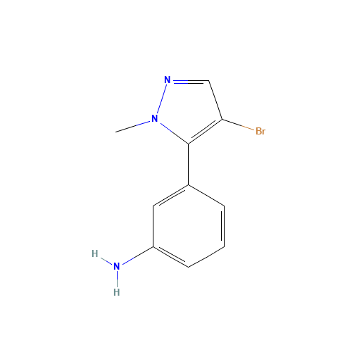 3-(4-bromo-2-methylpyrazol-3-yl)aniline (CAS: 573711-38-3) - Related Chemical Product