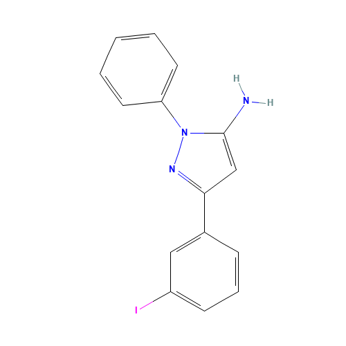 5-(3-iodophenyl)-2-phenylpyrazol-3-amine (CAS: 1017781-35-9) - Related Chemical Product