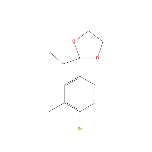 2-(4-bromo-3-methylphenyl)-2-ethyl-1,3-dioxolane (CAS: 341006-30-2) - Related Chemical Product
