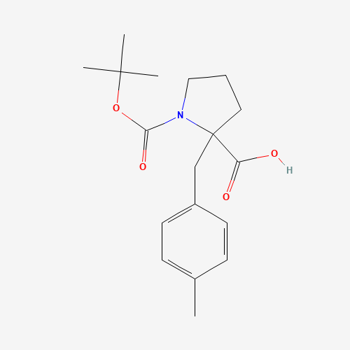 2-[(4-methylphenyl)methyl]-1-[(2-methylpropan-2-yl)oxycarbonyl]pyrrolidine-2-carboxylic acid (CAS: 351002-82-9) - Related Chemical Product