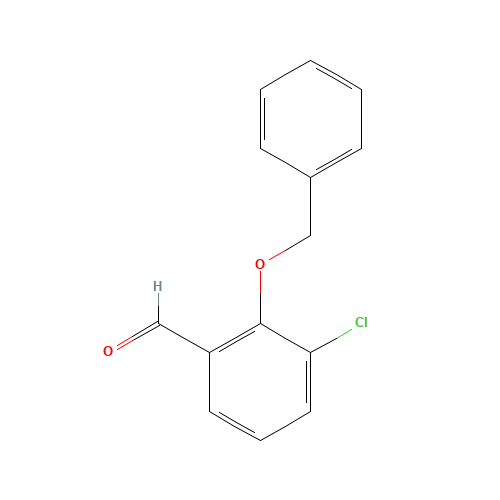 3-chloro-2-phenylmethoxybenzaldehyde (CAS: 80352-52-9) - Chemical Structure and Molecular Formula 