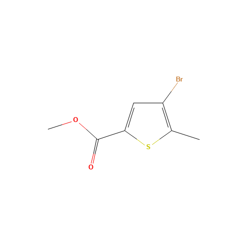 methyl 4-bromo-5-methylthiophene-2-carboxylate (CAS: 237385-15-8) - Chemical Structure and Molecular Formula 