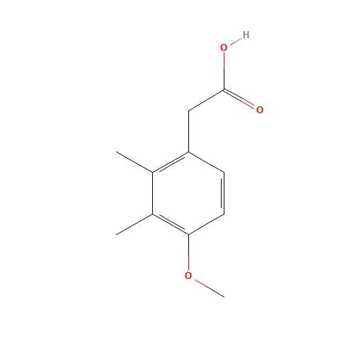 2-(4-methoxy-2,3-dimethylphenyl)acetic acid (CAS: 773108-14-8) - Chemical Structure and Molecular Formula 