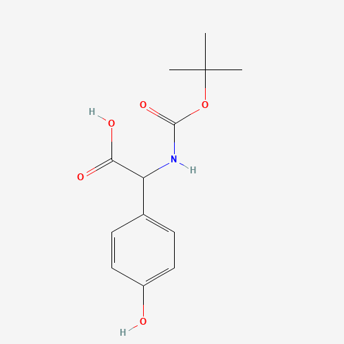 2-(4-hydroxyphenyl)-2-[(2-methylpropan-2-yl)oxycarbonylamino]acetic acid (CAS: 53249-34-6) - Related Chemical Product