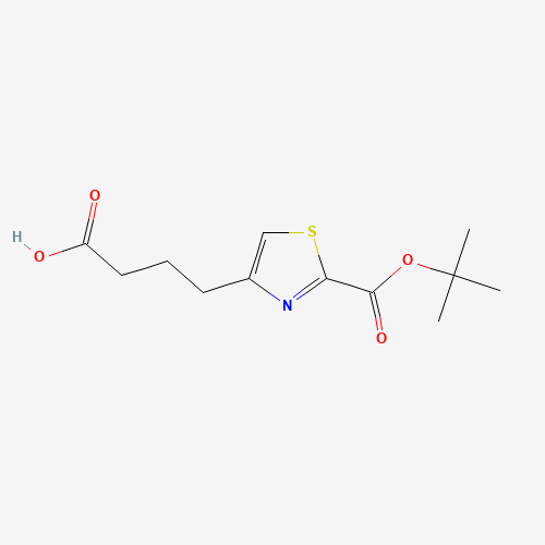 4-[2-[(2-methylpropan-2-yl)oxycarbonyl]-1,3-thiazol-4-yl]butanoic acid (CAS: 332883-40-6) - Related Chemical Product