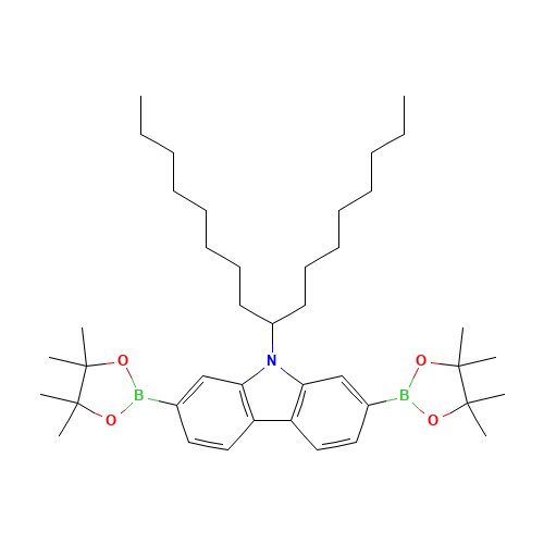 9-heptadecan-9-yl-2,7-bis(4,4,5,5-tetramethyl-1,3,2-dioxaborolan-2-yl)carbazole (CAS: 958261-51-3) - Related Chemical Product