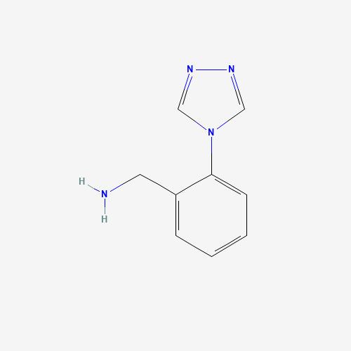 [2-(1,2,4-triazol-4-yl)phenyl]methanamine (CAS: 449756-98-3) - Chemical Structure and Molecular Formula 