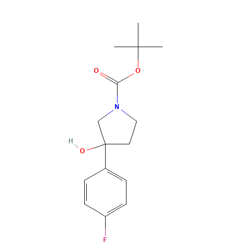 tert-butyl 3-(4-fluorophenyl)-3-hydroxypyrrolidine-1-carboxylate (CAS: 1003560-58-4) - Related Chemical Product