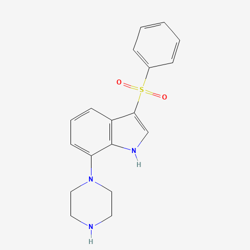 3-(benzenesulfonyl)-7-piperazin-1-yl-1H-indole (CAS: 478083-26-0) - Related Chemical Product