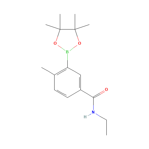 N-ethyl-4-methyl-3-(4,4,5,5-tetramethyl-1,3,2-dioxaborolan-2-yl)benzamide (CAS: 861905-31-9) - Related Chemical Product