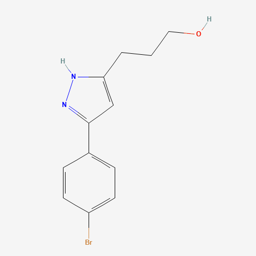 3-[3-(4-bromophenyl)-1H-pyrazol-5-yl]propan-1-ol (CAS: 125161-02-6) - Related Chemical Product