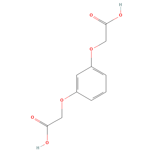 2-[3-(carboxymethoxy)phenoxy]acetic acid (CAS: 102-39-6) - Chemical Structure and Molecular Formula 