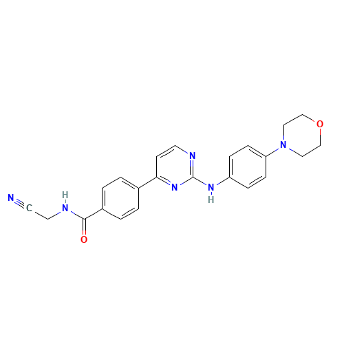 N-(cyanomethyl)-4-[2-(4-morpholin-4-ylanilino)pyrimidin-4-yl]benzamide (CAS: 1056634-68-4) - Related Chemical Product