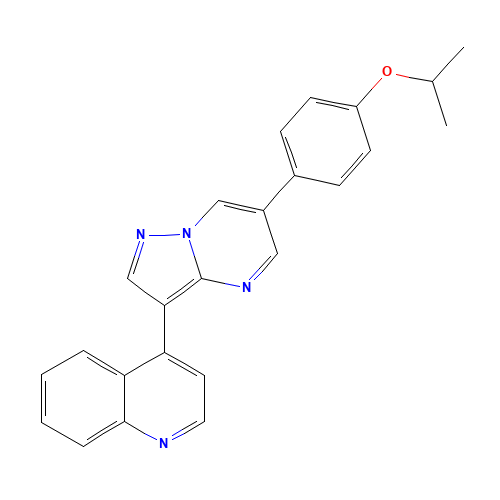 4-[6-(4-propan-2-yloxyphenyl)pyrazolo[1,5-a]pyrimidin-3-yl]quinoline (CAS: 1206711-16-1) - Related Chemical Product