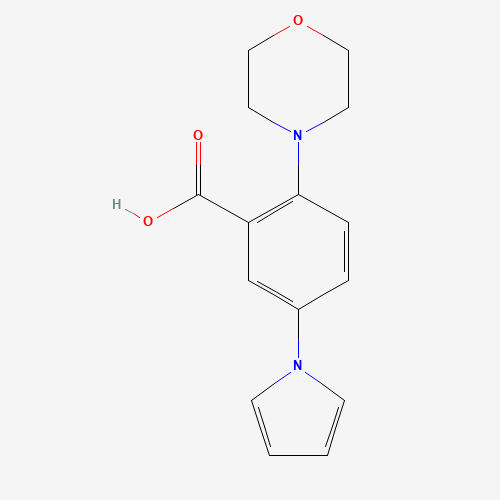 2-morpholin-4-yl-5-pyrrol-1-ylbenzoic acid (CAS: 690632-76-9) - Related Chemical Product