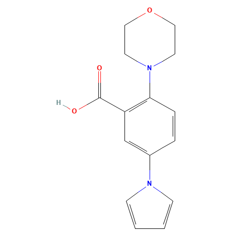 2-morpholin-4-yl-5-pyrrol-1-ylbenzoic acid (CAS: 690632-76-9) - Related Chemical Product