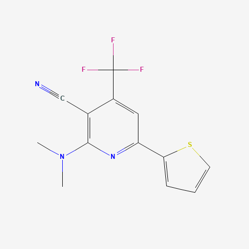 2-(dimethylamino)-6-thiophen-2-yl-4-(trifluoromethyl)pyridine-3-carbonitrile (CAS: 286430-62-4) - Related Chemical Product