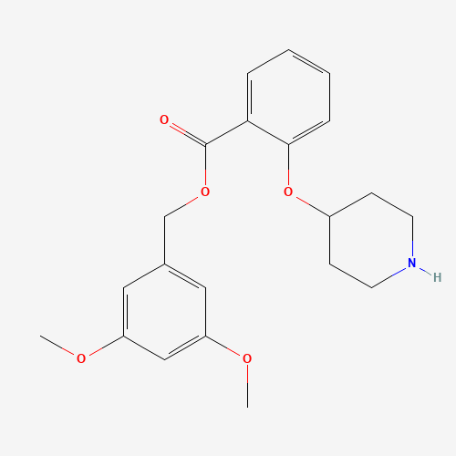 (3,5-dimethoxyphenyl)methyl 2-piperidin-4-yloxybenzoate (CAS: 1443208-40-9) - Related Chemical Product
