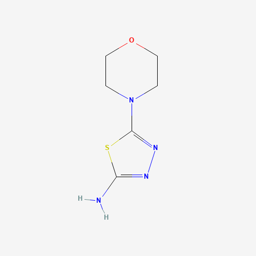 5-morpholin-4-yl-1,3,4-thiadiazol-2-amine (CAS: 71125-44-5) - Chemical Structure and Molecular Formula 