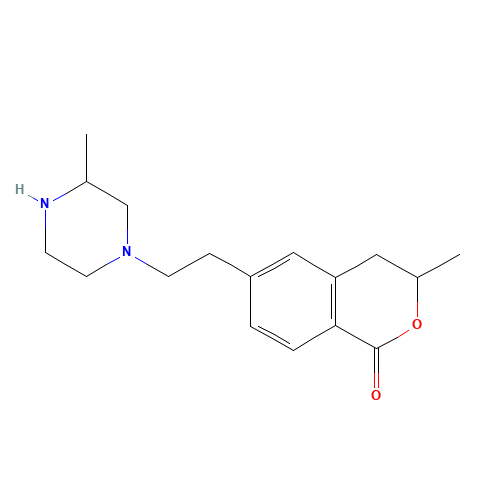 3-methyl-6-[2-(3-methylpiperazin-1-yl)ethyl]-3,4-dihydroisochromen-1-one (CAS: 1374572-76-5) - Related Chemical Product